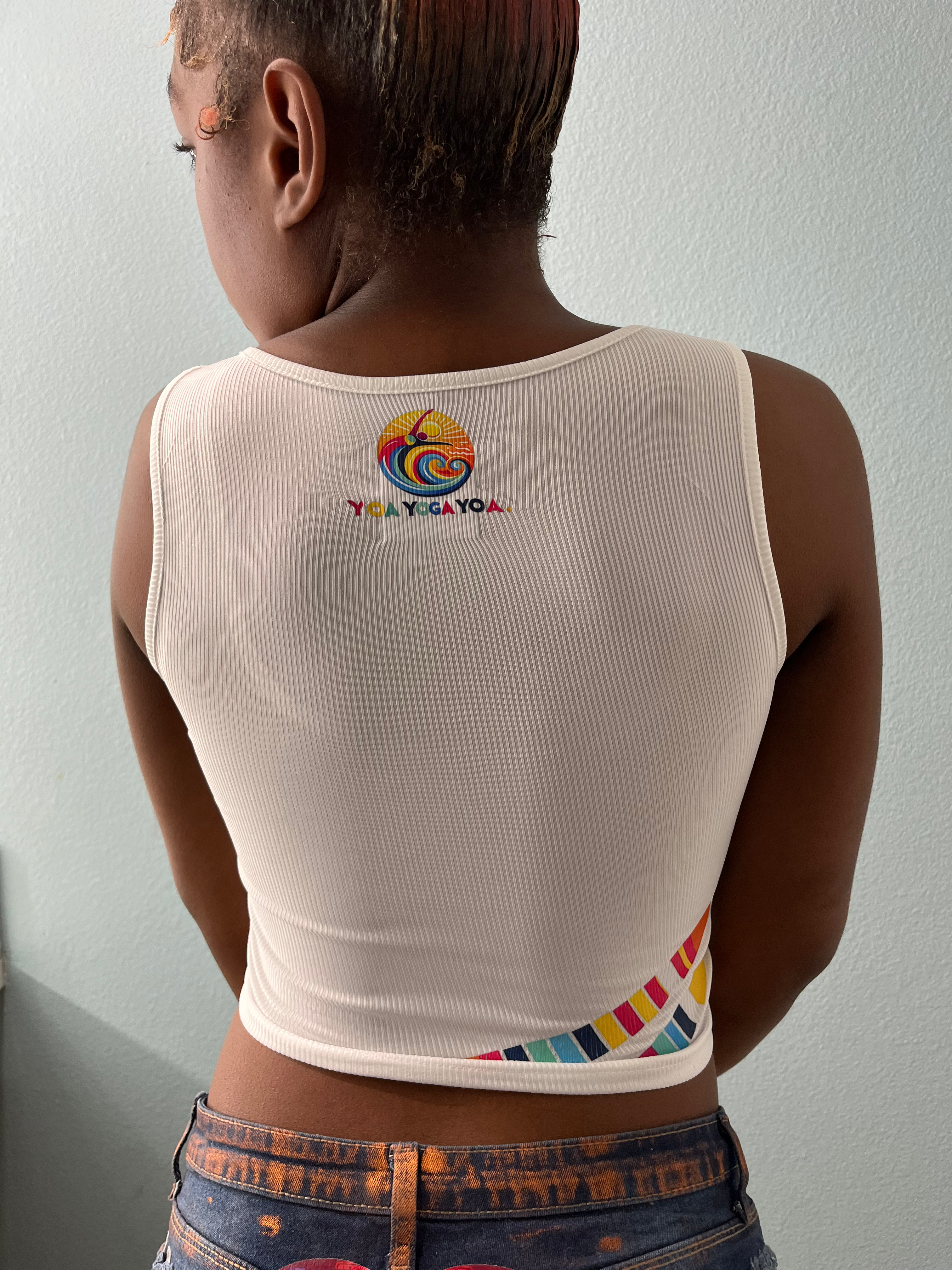 "YOA YOGA GURU" COMFY CROP TOP TANK image 3