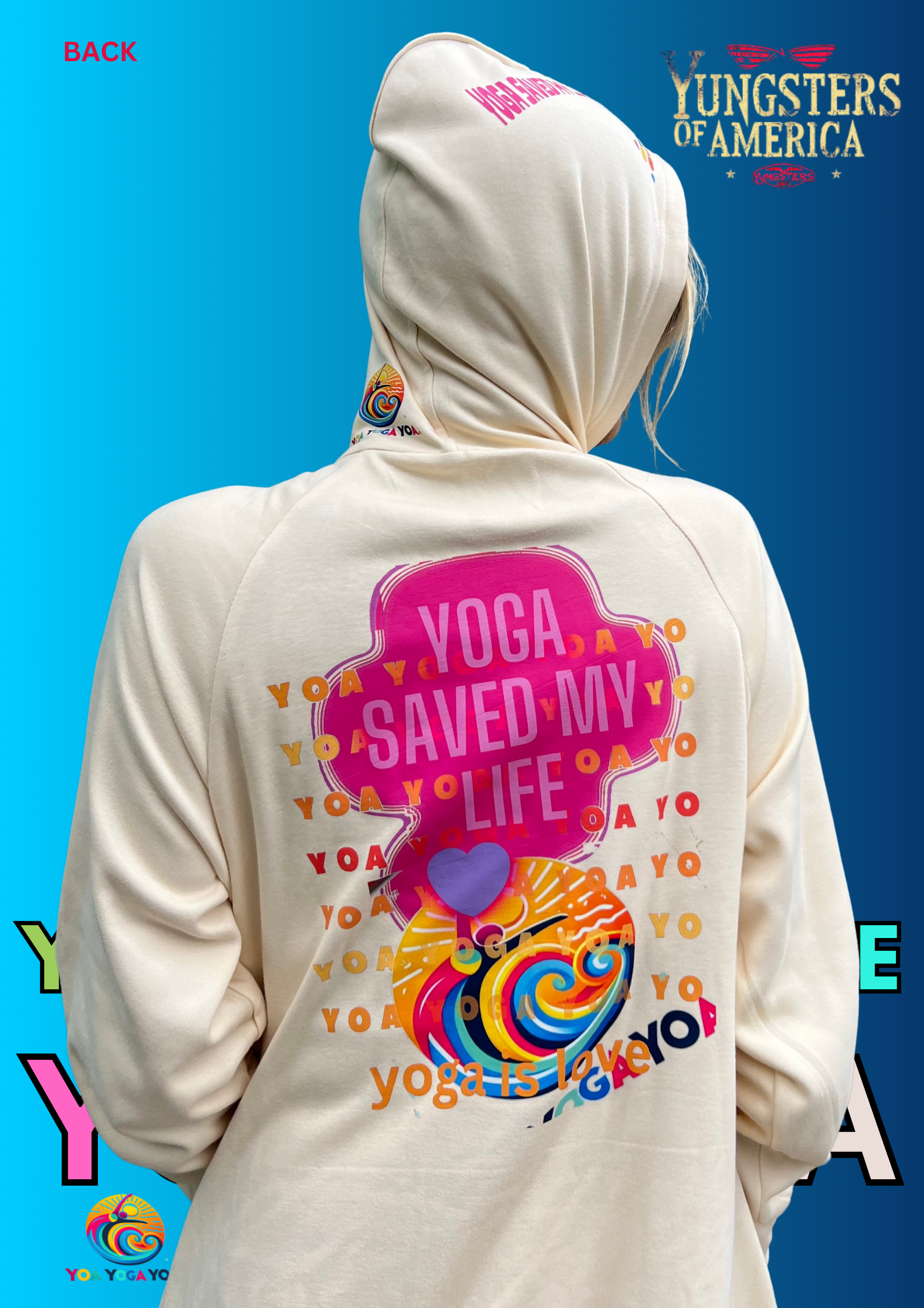 YOGA SAVED MY LIFE- HOODY DRESS YOA YOGA image 2