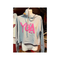 Y O A YOGA SOFT CROP TOP HOODIE