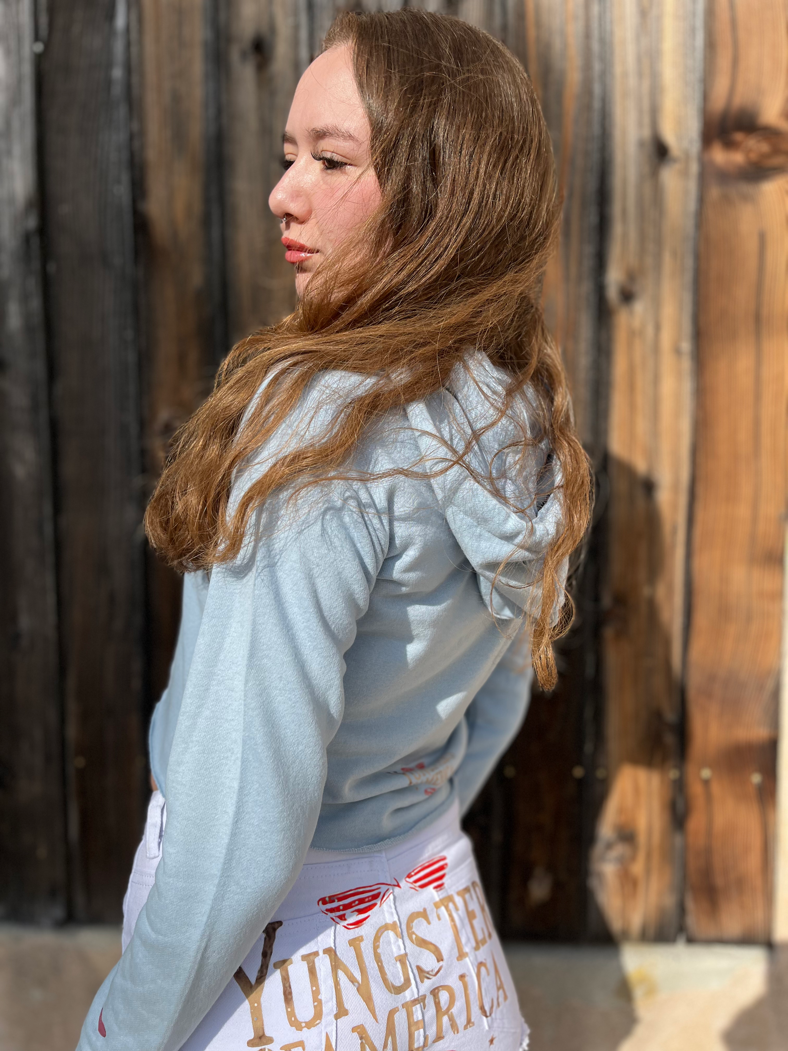 YOA OG SOFT CROP TOP HOODY image 1