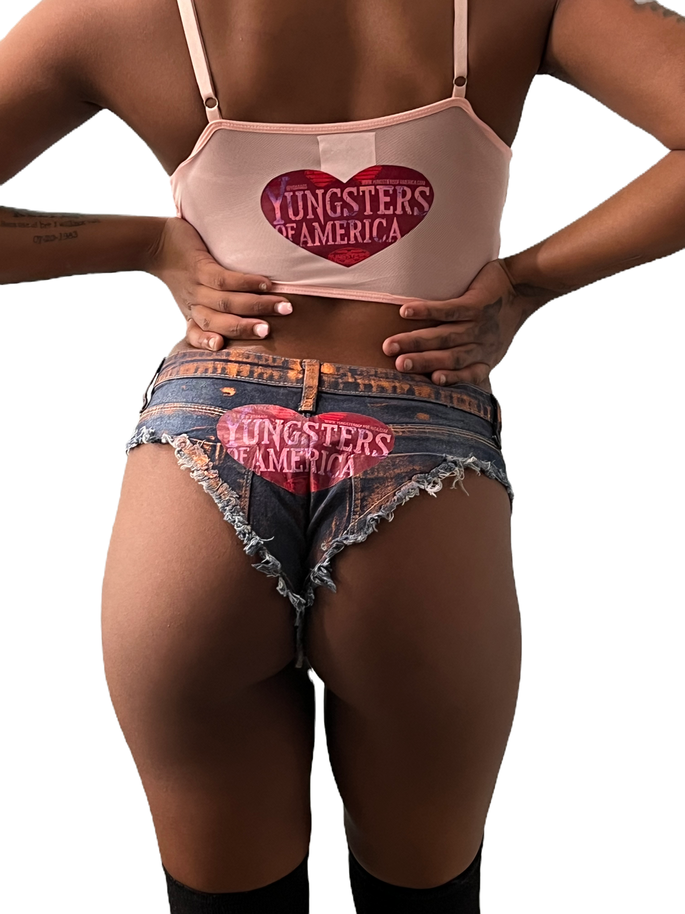CHEEKY "DENIM AFTER DARK" SHORTS image 0