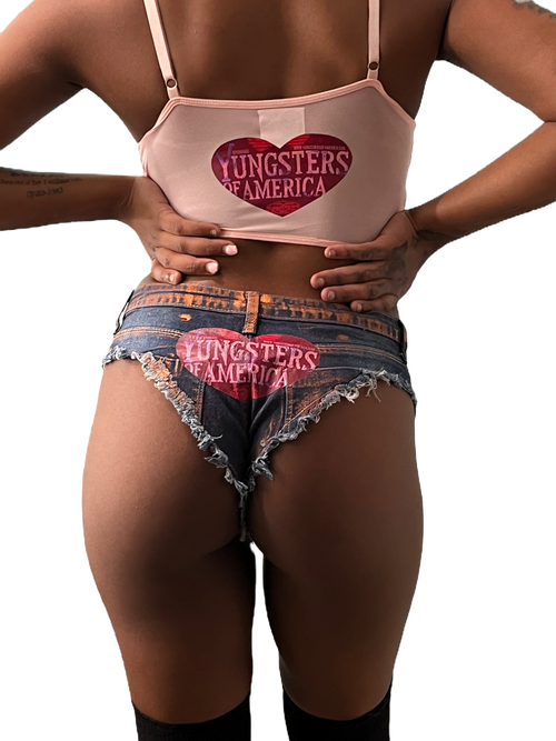 CHEEKY "DENIM AFTER DARK" SHORTS image 0