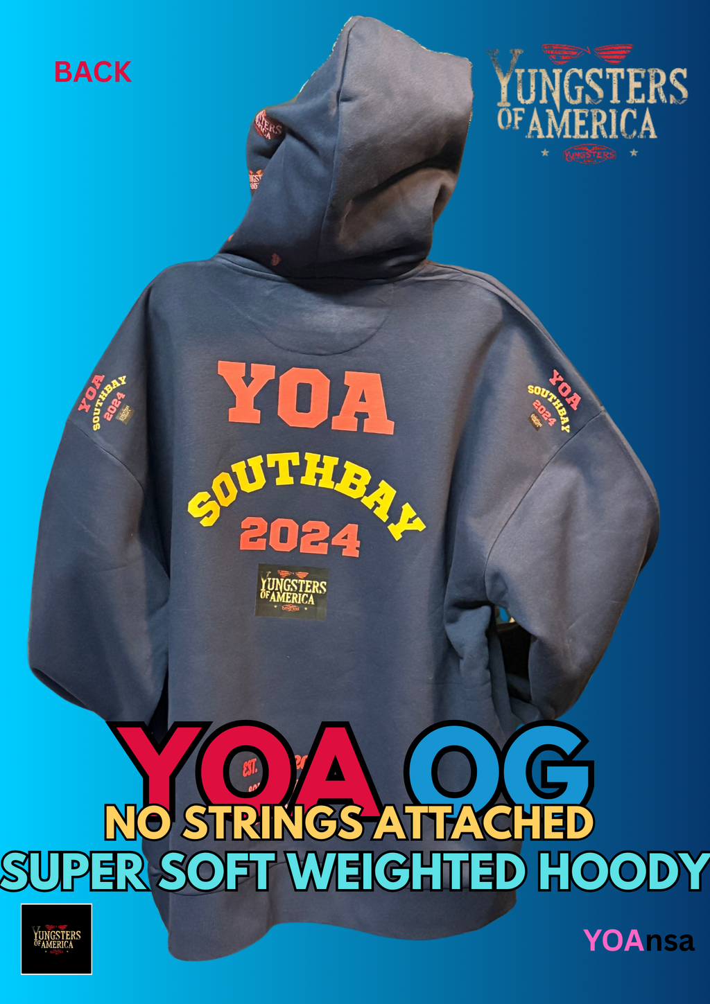 YOA OG NO STRINGS ATTACHED SOFT WEIGHTED HOODY image 1