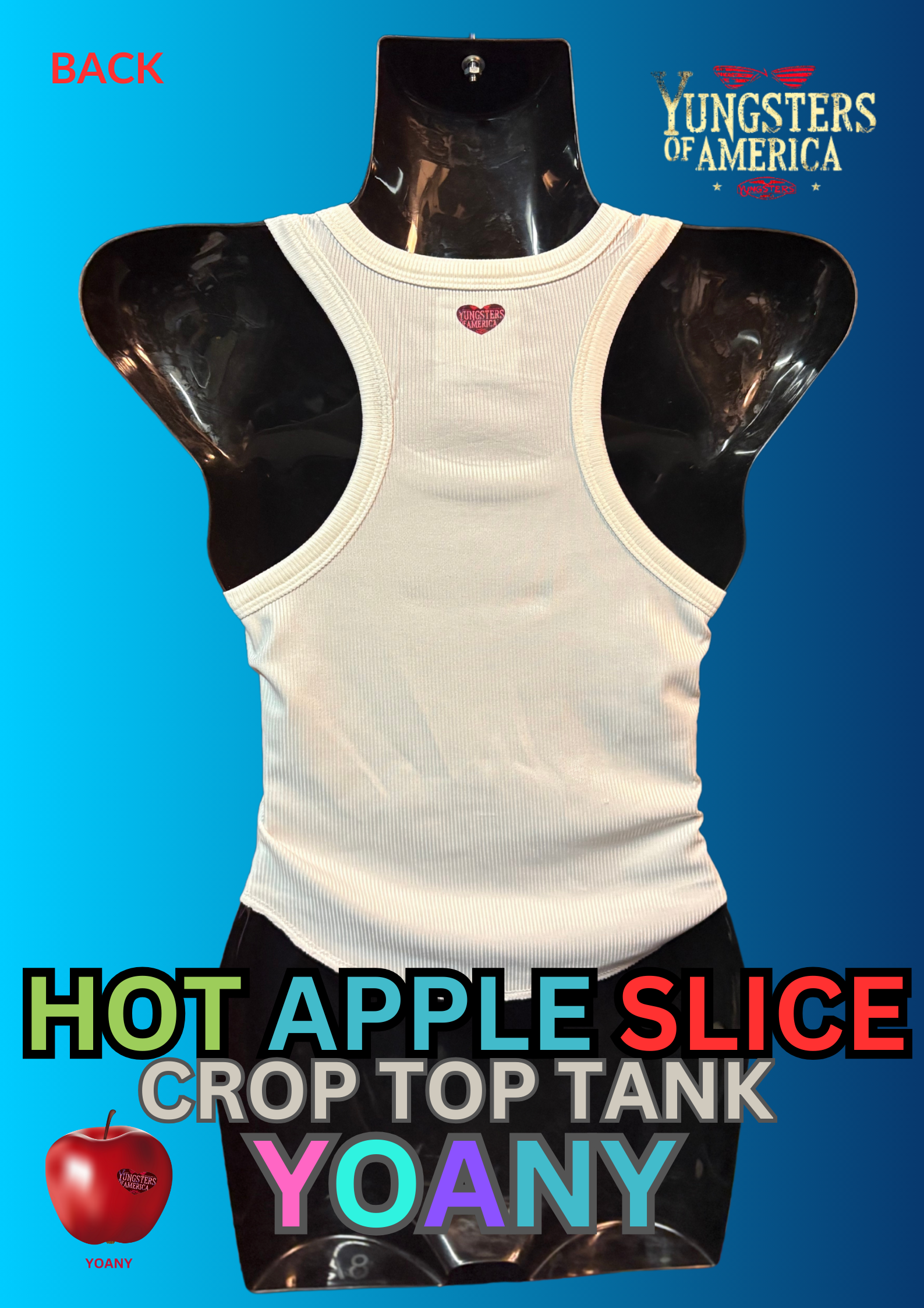 HOT APPLE SLICE CROP TOP - YOANY image 1