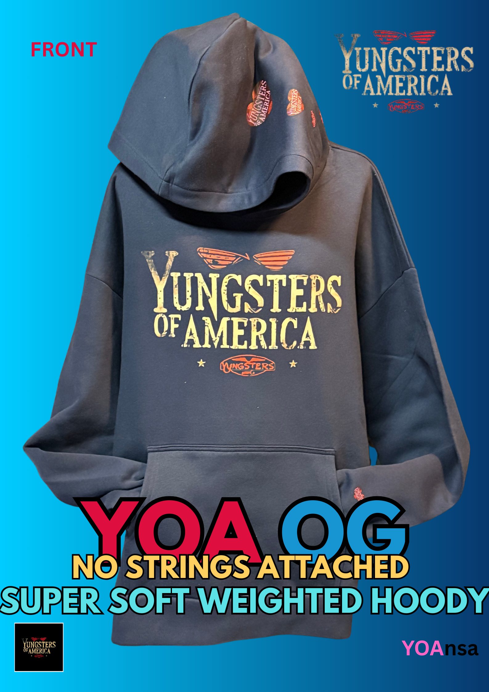 YOA OG NO STRINGS ATTACHED SOFT WEIGHTED HOODY image 0