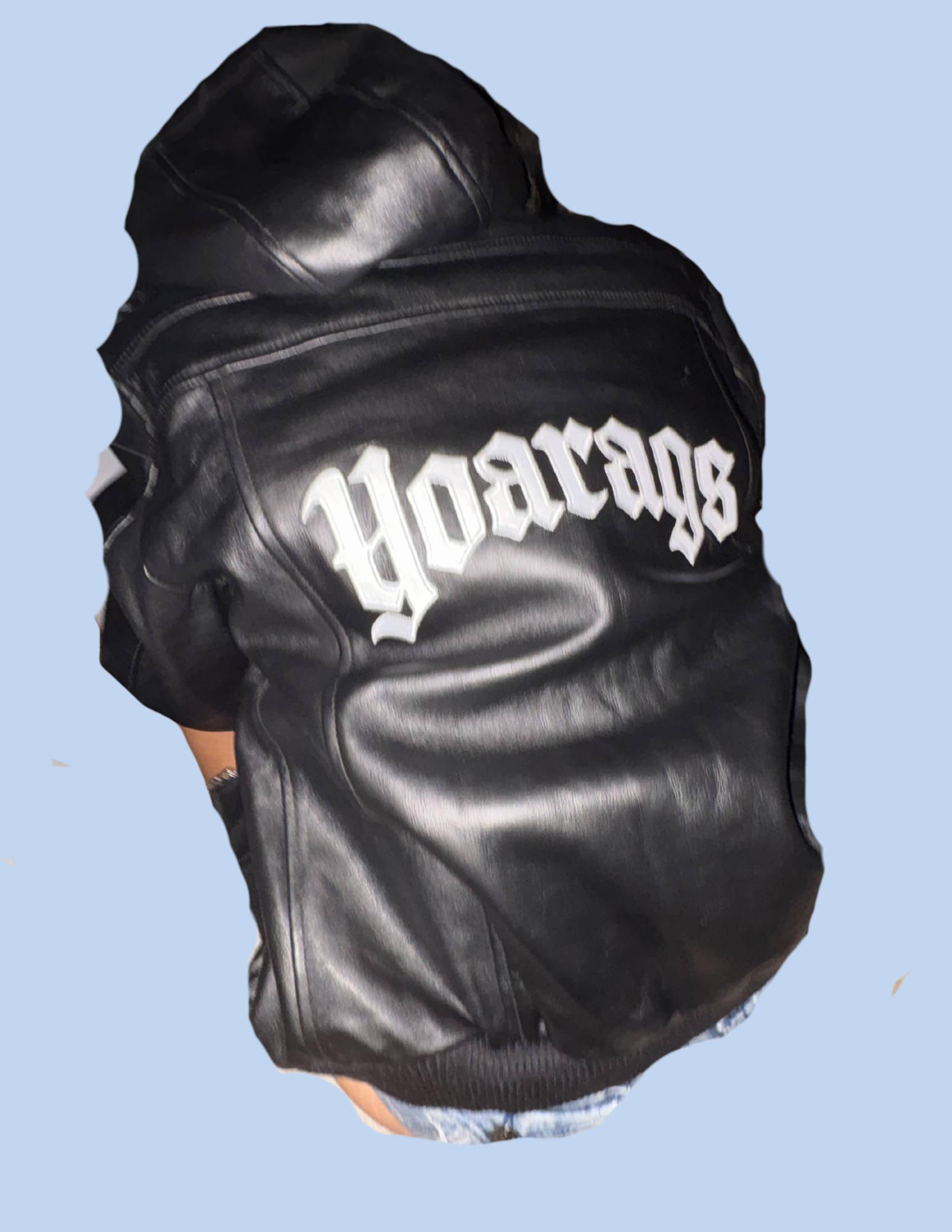 Y O A LEATHERS HOODED CLUB JACKET