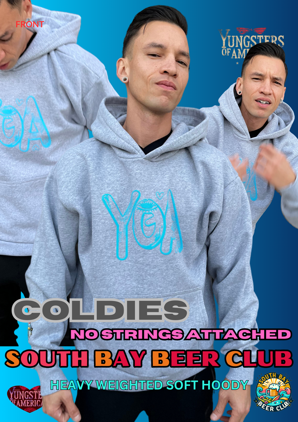 YOA COLDIES NSA SOFT WEIGHTED HOODY image 2