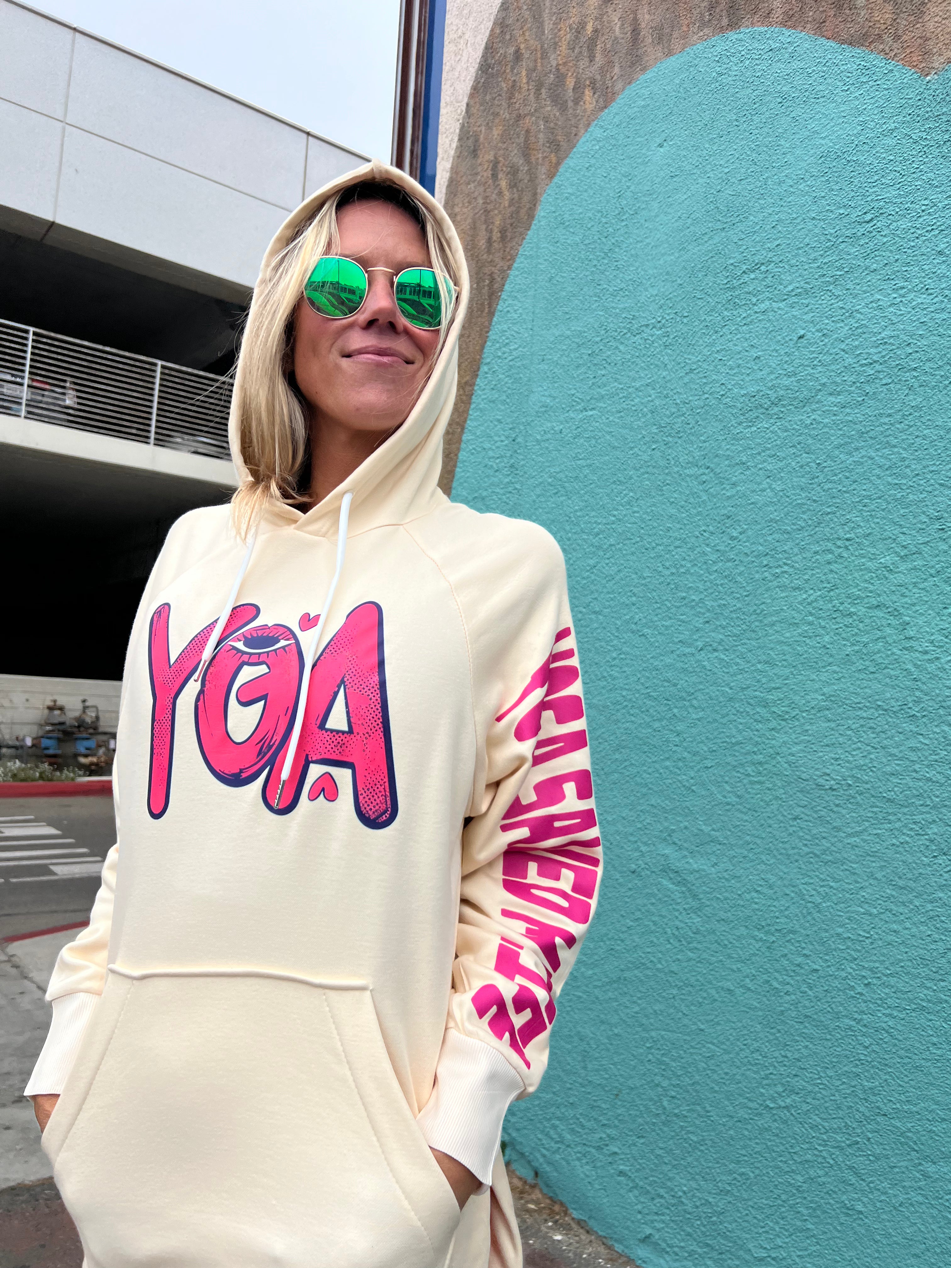 YOGA SAVED MY LIFE- HOODY DRESS
