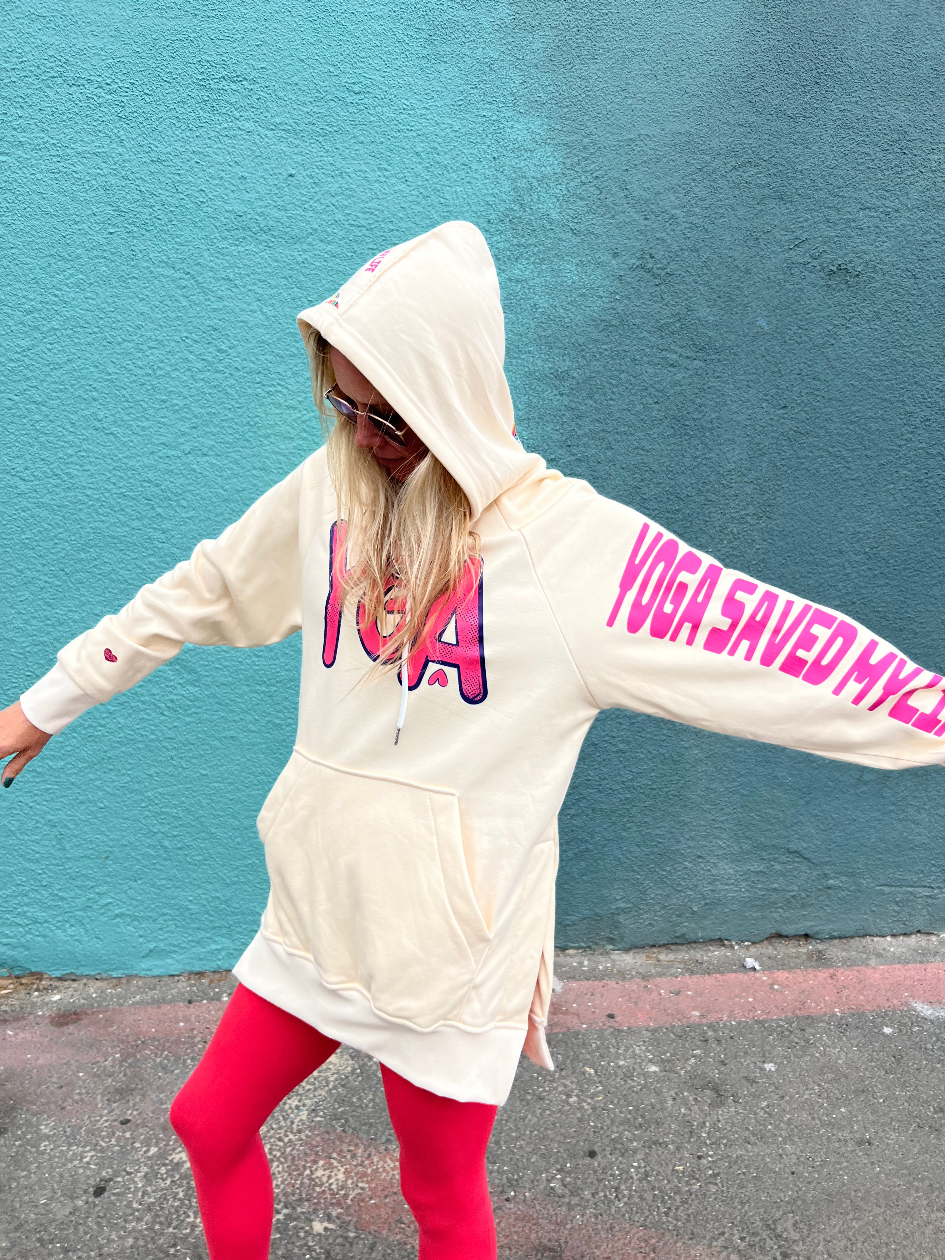 YOGA SAVED MY LIFE- HOODY DRESS