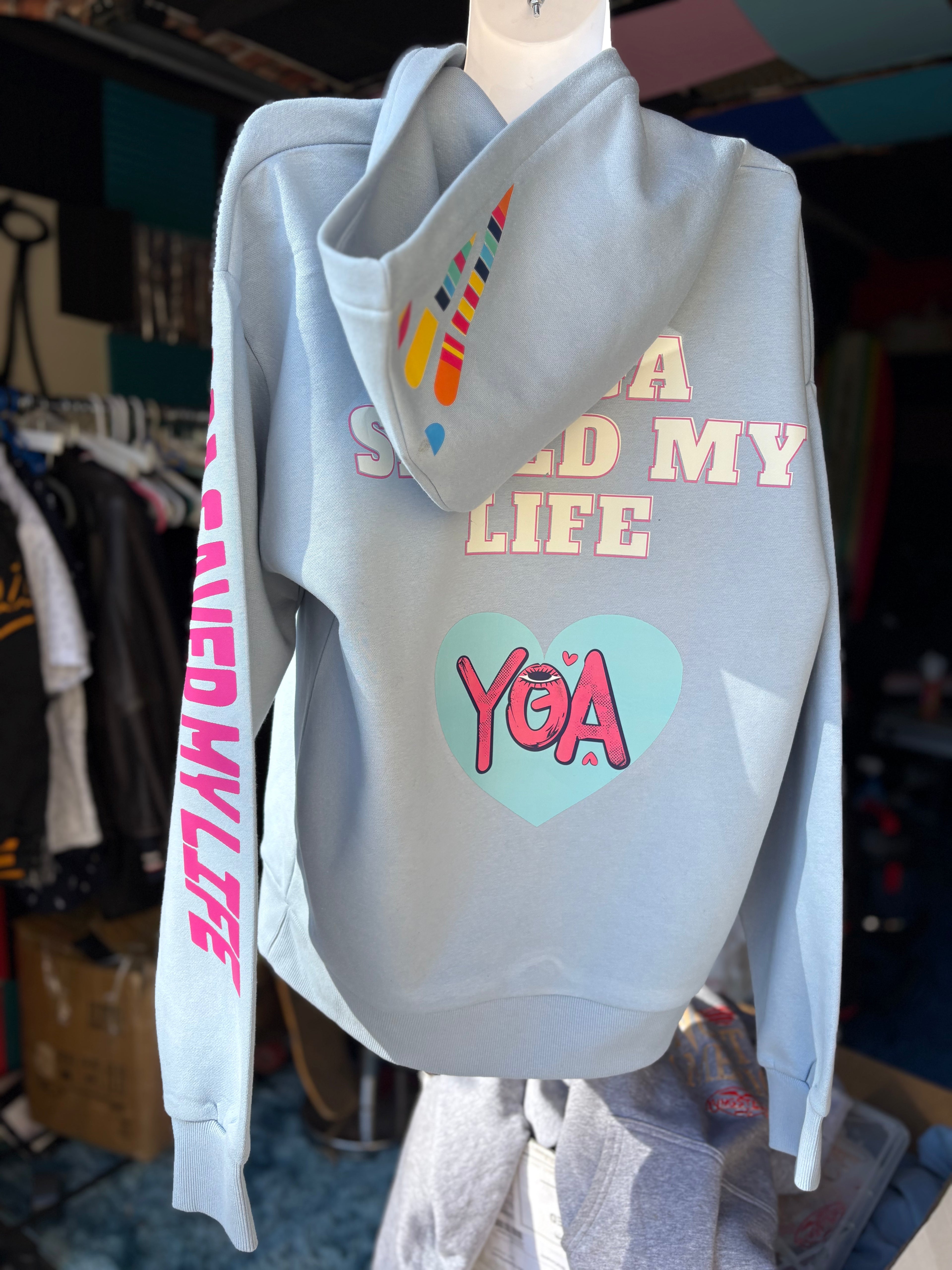 YOGA SAVED MY LIFE HOODY