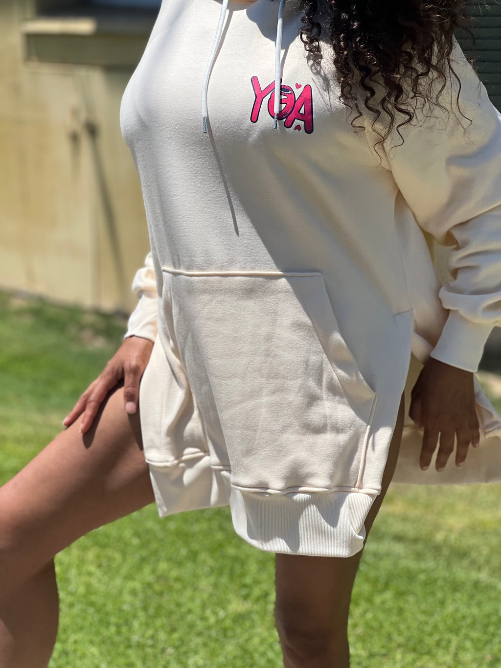 Y O A EYE C U PINKY HOODY DRESS