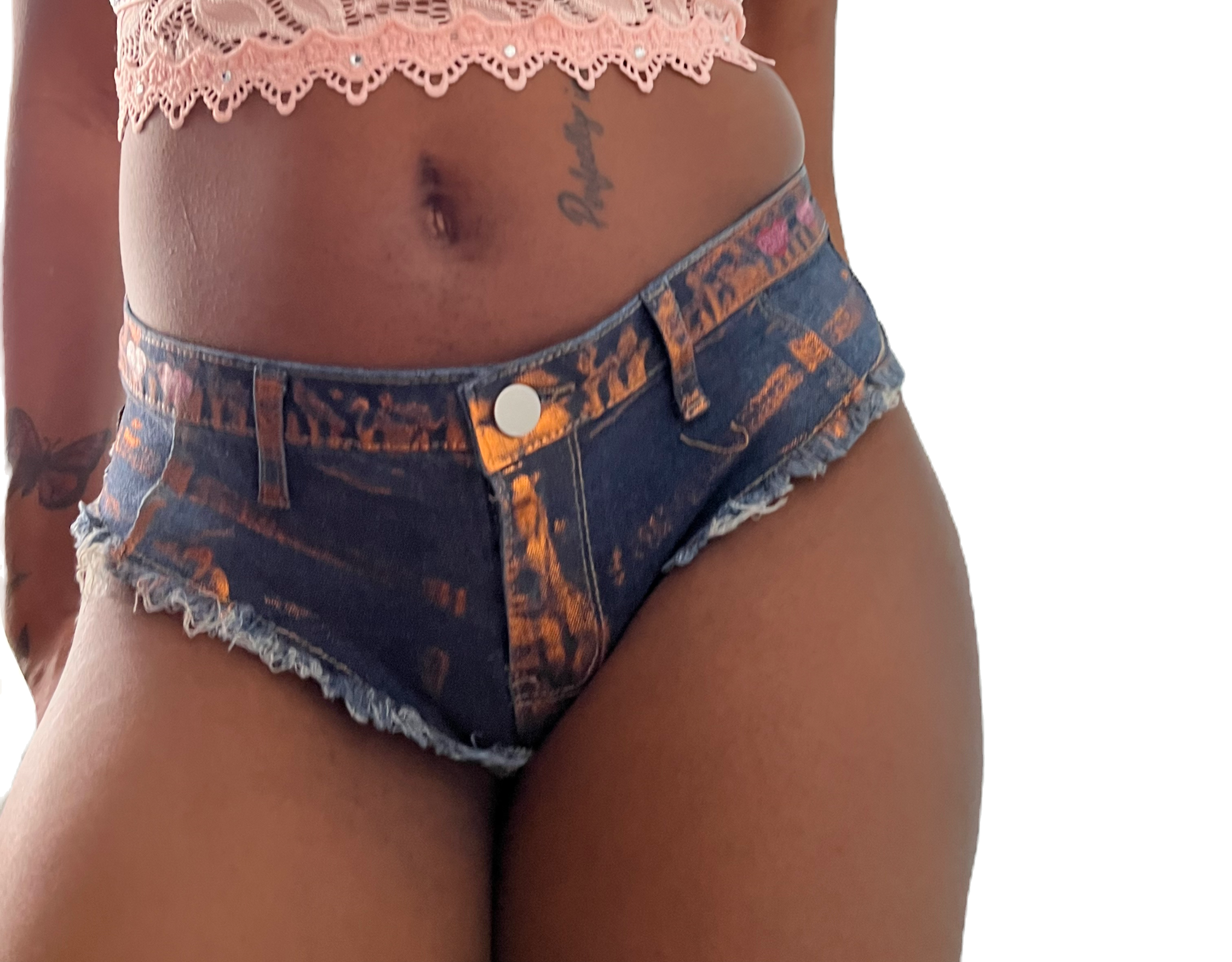 CHEEKY "DENIM AFTER DARK" SHORTS image 1