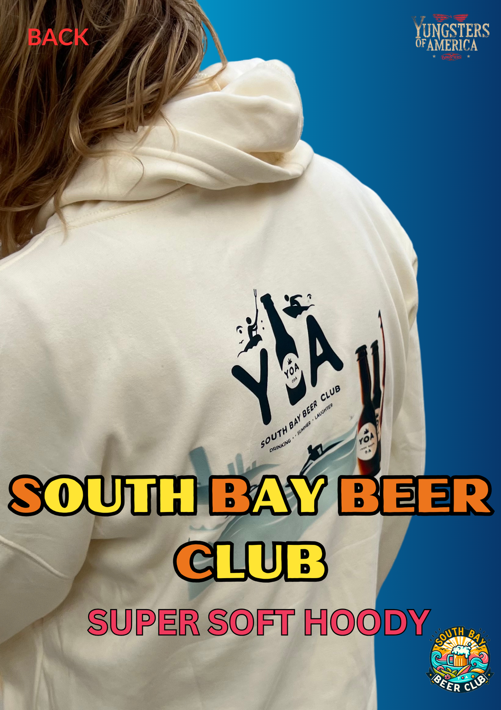 SOUTH BAY BEER CLUB- 'COLD ONES' SUPER SOFT HOODY image 1