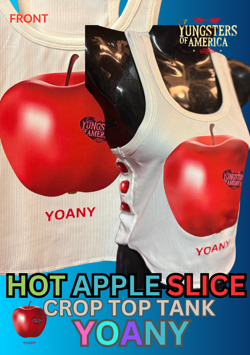 HOT APPLE SLICE CROP TOP - YOANY image 2